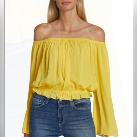 L ‘AGENCE Saks fifth Callan off shoulder top - Picture 1 of 4